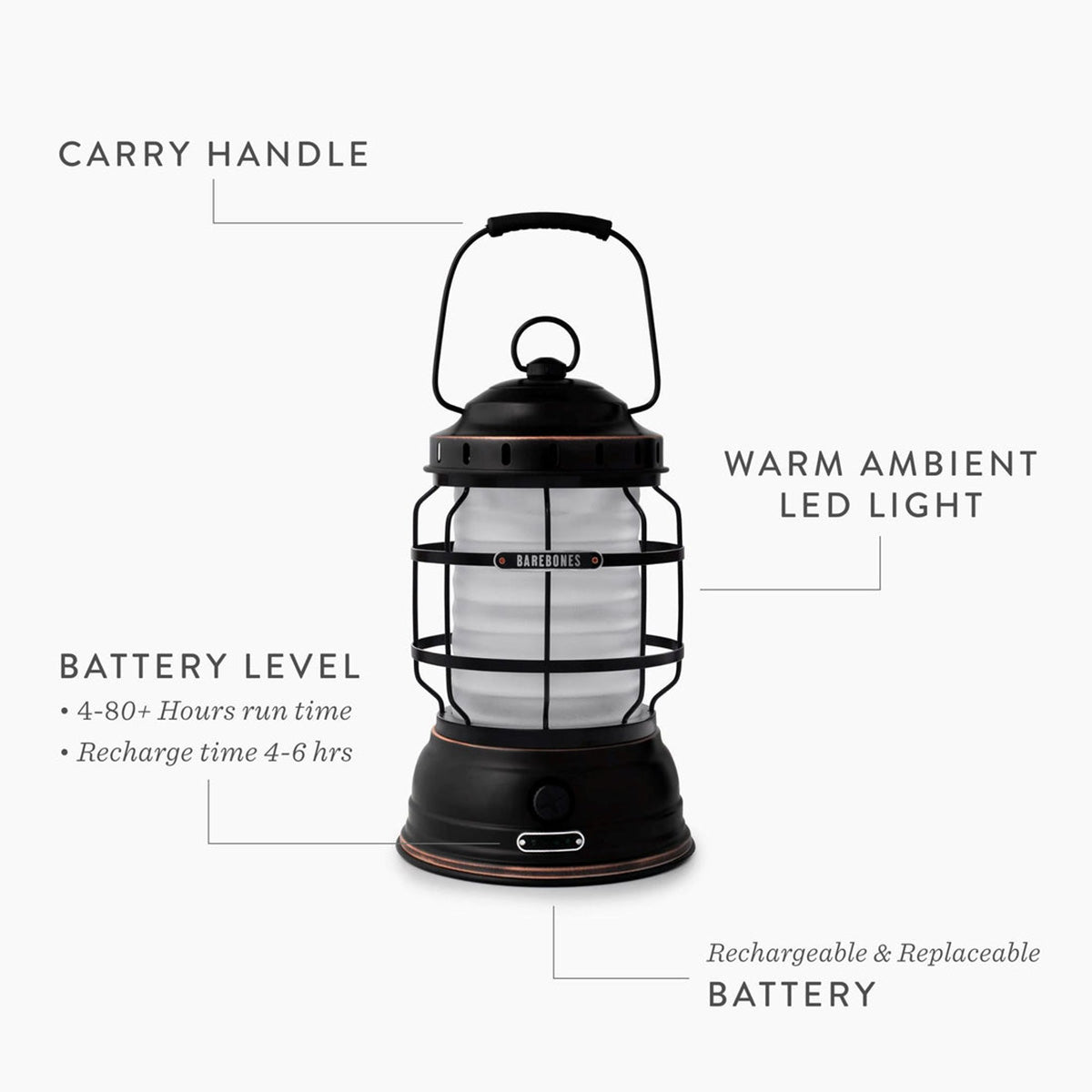 Barebones Living Forest Lantern Features Overview