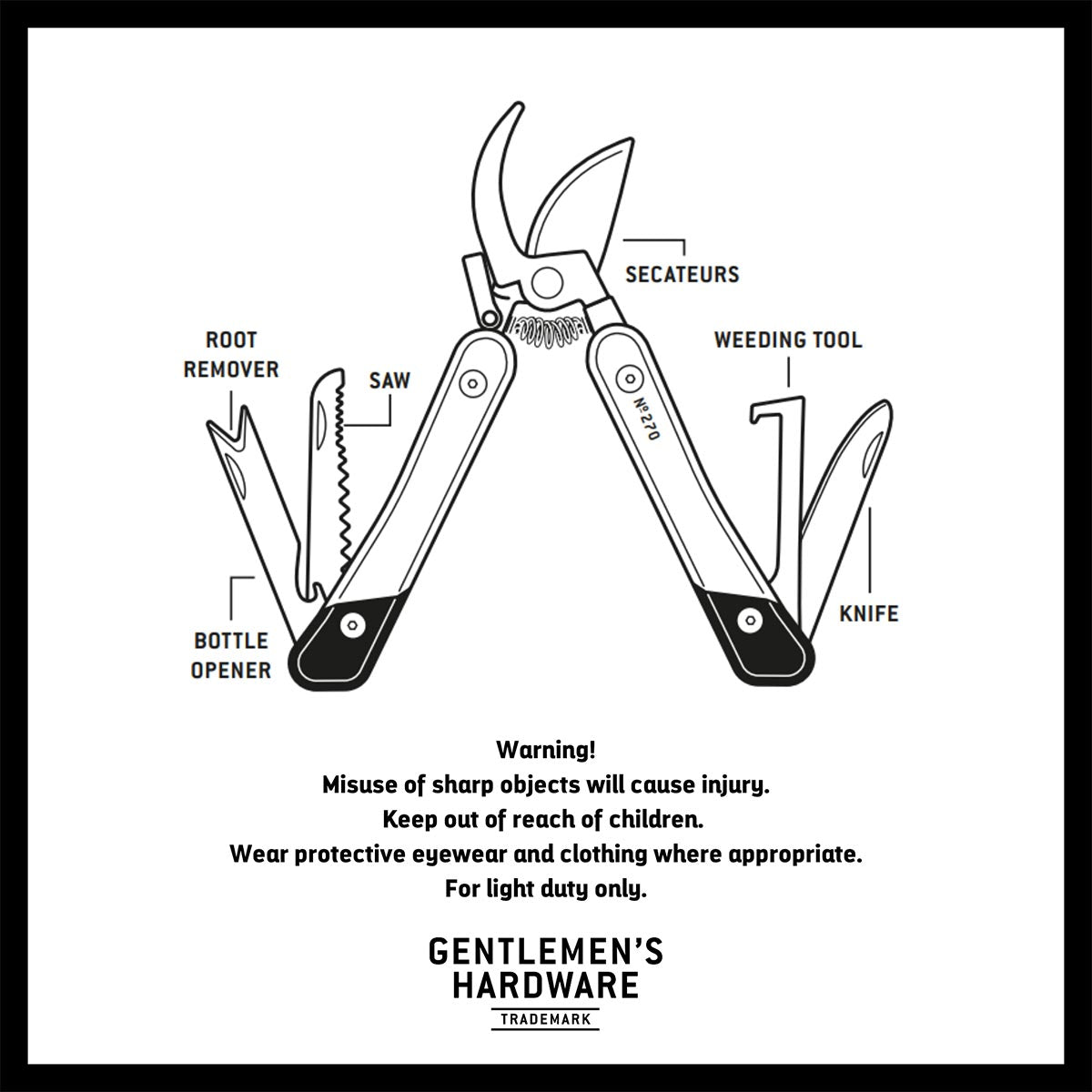 Gentlemen's Hardware Garden Multi-Tool Features Overview