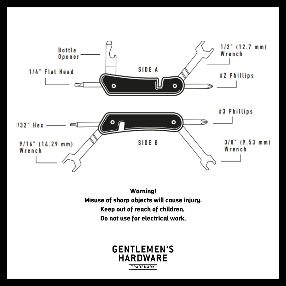 Gentlemen's Hardware Adrenaline Multi-Tool Features Overview