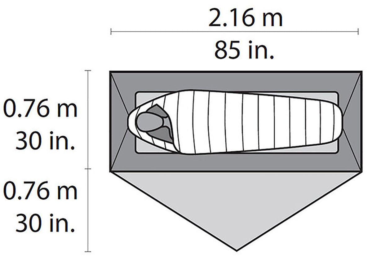 MSR Hubba NX Tent V6 Floor Plan