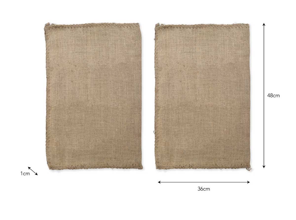 Garden Trading Jute Hessian Sacks | Set of 2 dimensions overview