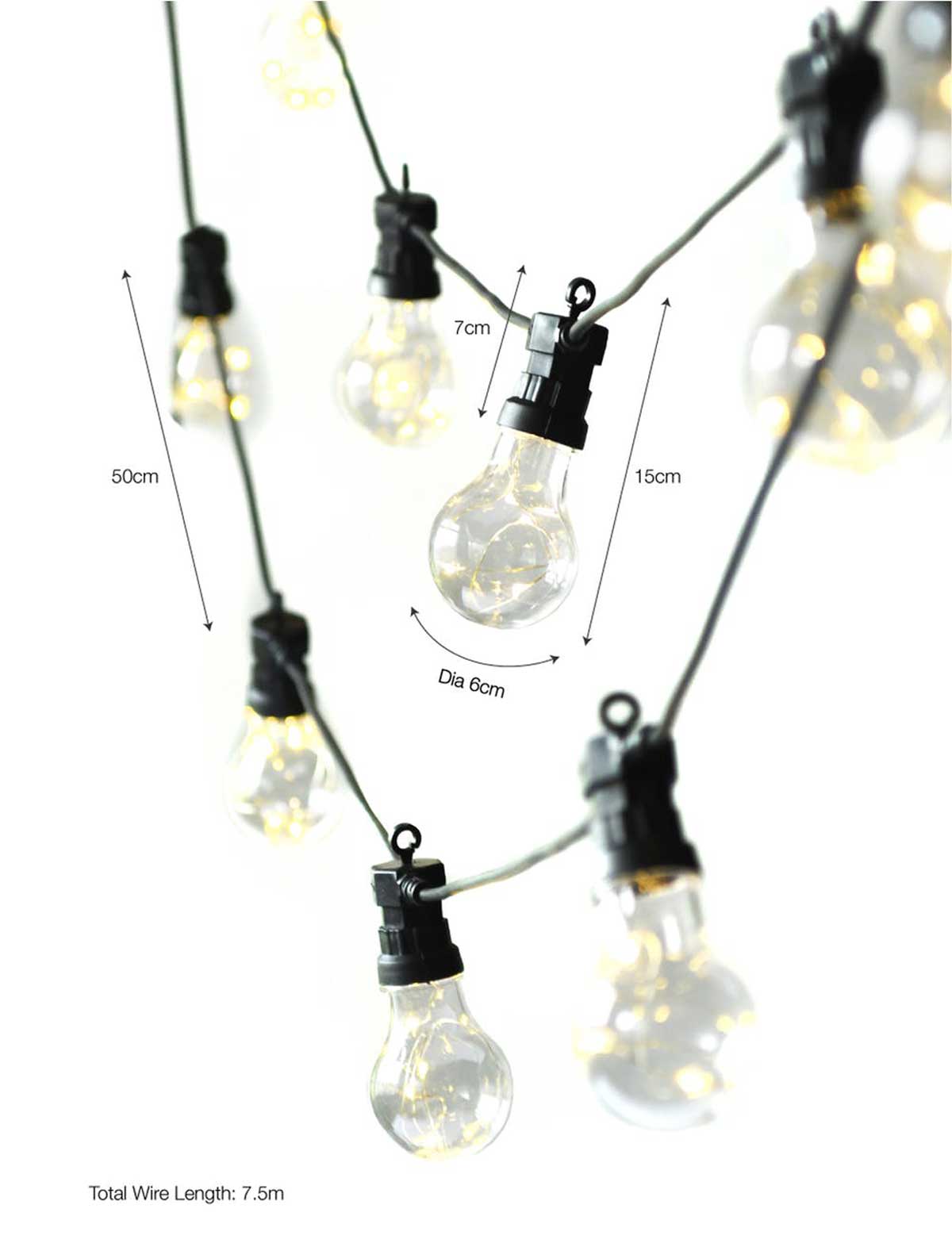 Festoon Classic Lights 10 Bulbs