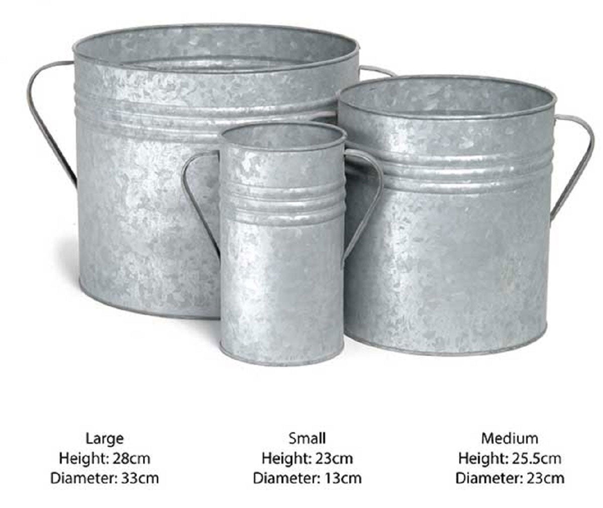 Garden Trading Galvanised Steel Planters | Set of 3