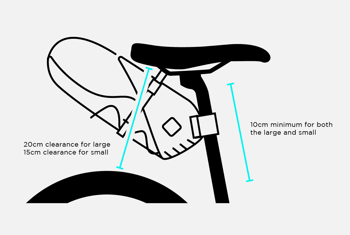 Restrap Saddle Bag 8 litre Size Guide