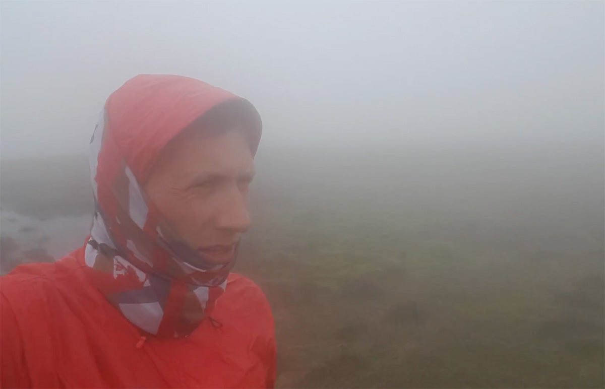 Battling the elements in a woefully inadequate rain jacket, somewhere in the Cambrian Mountains.