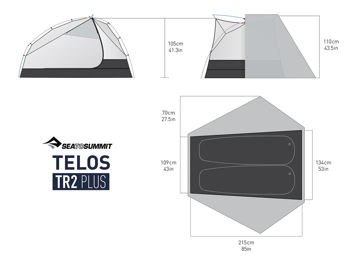 Sea to Summit Telos TR2 Spec overview