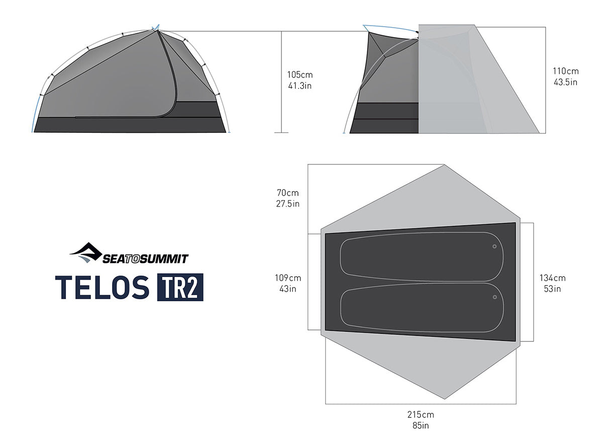 Sea to Summit Telos TR2 spec overview