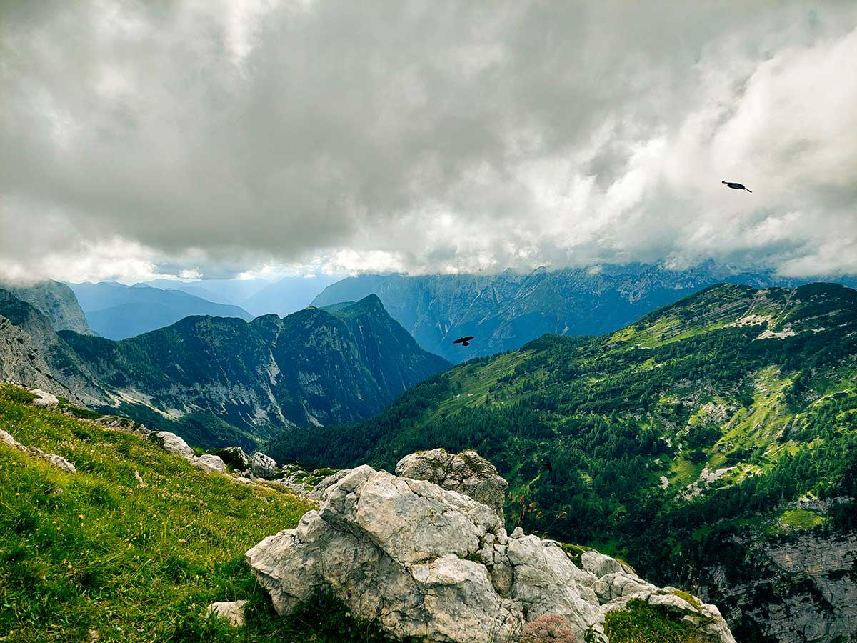 The view from Zasavska koča