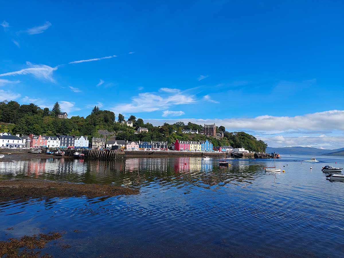 The rainbow-hued harbour town of Tobermory.
