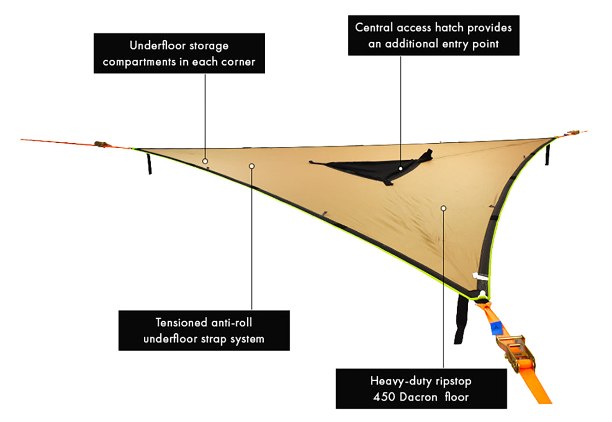 Tentsile Safari Trillium Hammock | 3 Person Features Overview