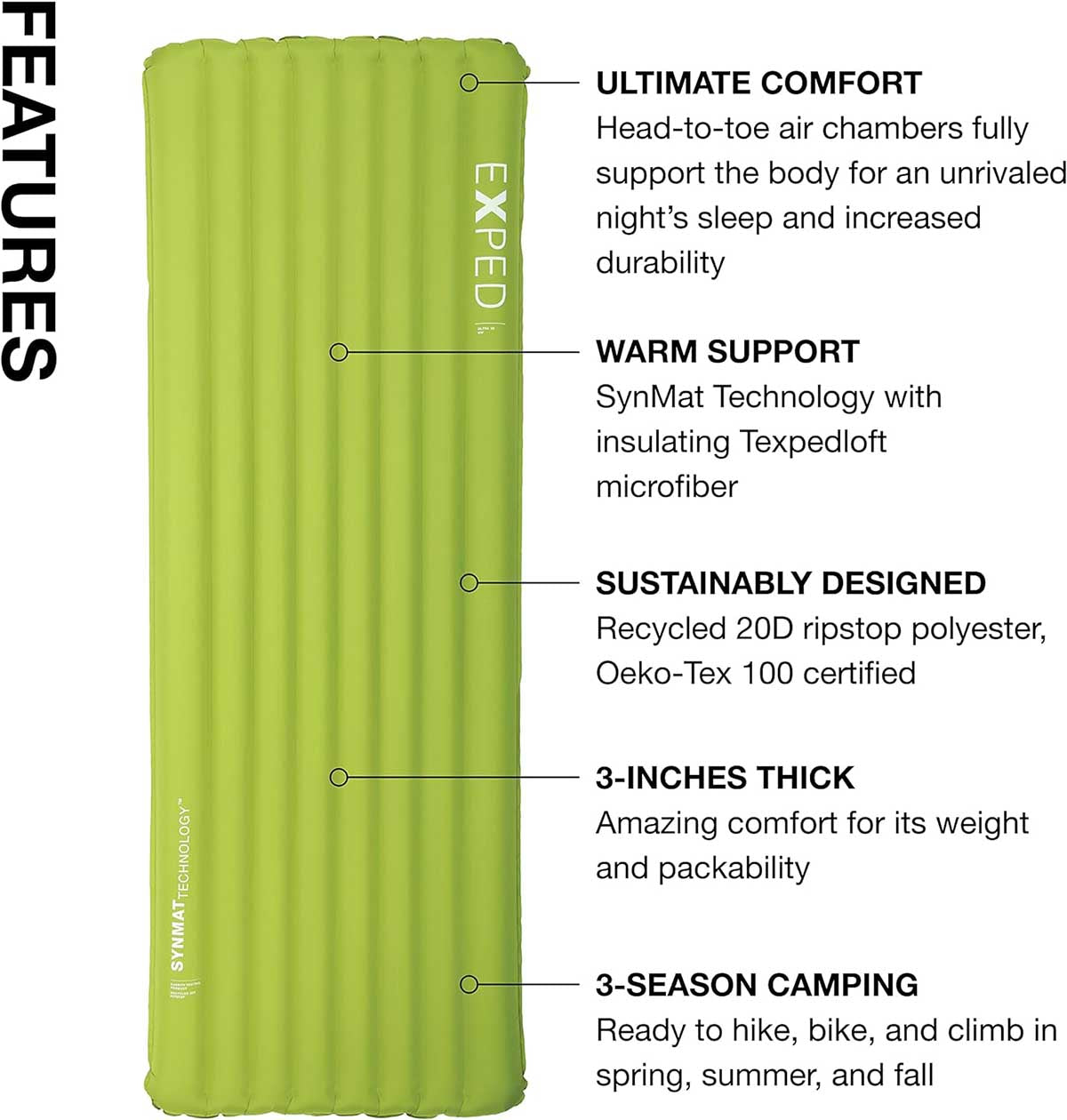 Exped Ultra 3R features overview