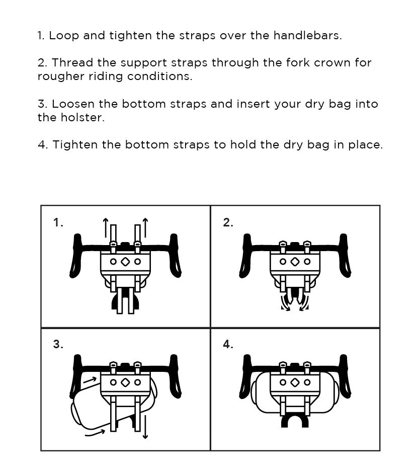 Restrap | Small Bar Bag | Bike Handlebar Bag | Bicycle Handlebar Bag | Black