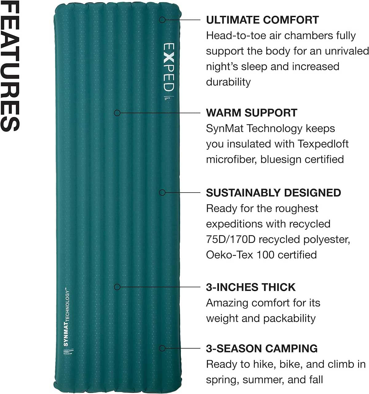 Exped Dura 3R features overview