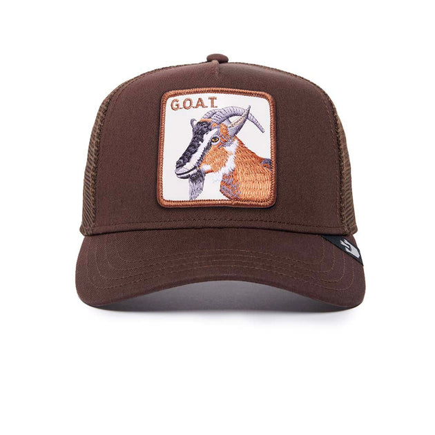 GOAT Trucker Hat Goorin Bros. 101-0385-BRO Caps & Hats One Size / Brown