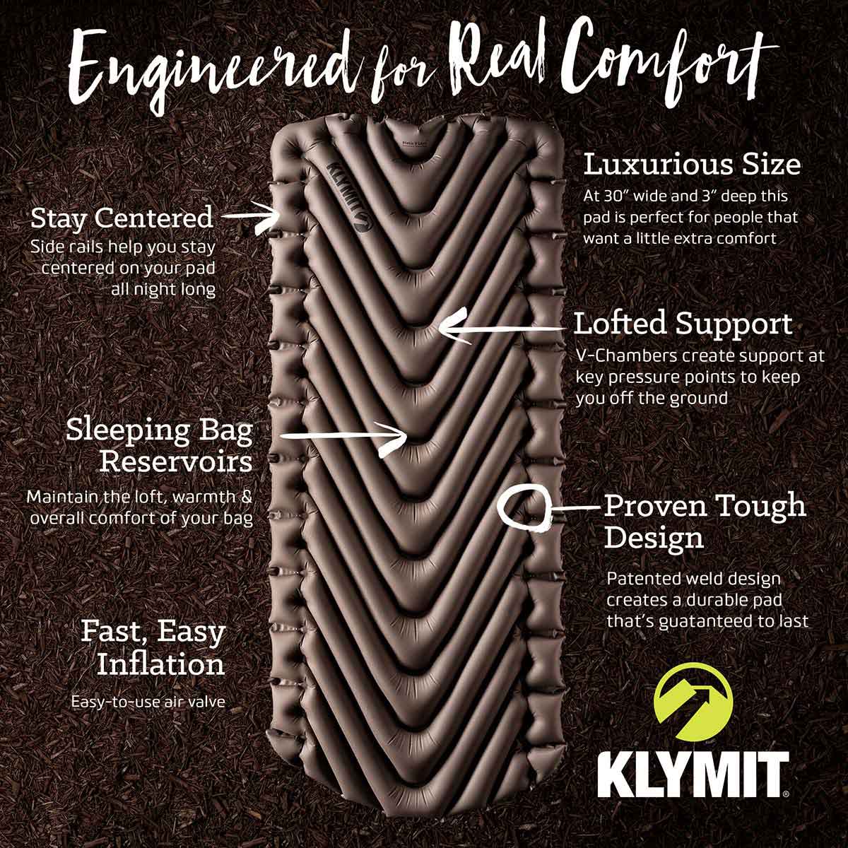 klymit static v luxe stone overview