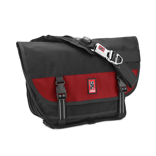 Mini Metro Messenger Bag Chrome Industries BG-001-BKRD Messenger Bags 20.5L / Black/Red