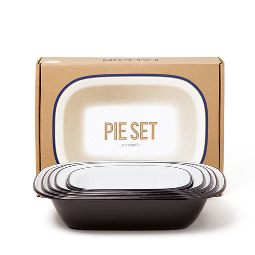 Pie Set Falcon Enamelware FAL-PIE-BB-UK Pie Set One Size / Coal Black