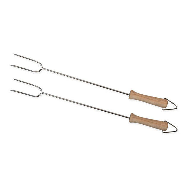 BBQ Forks | Set of 2 Garden Trading BBQF01 BBQ Accessories One Size / Acacia