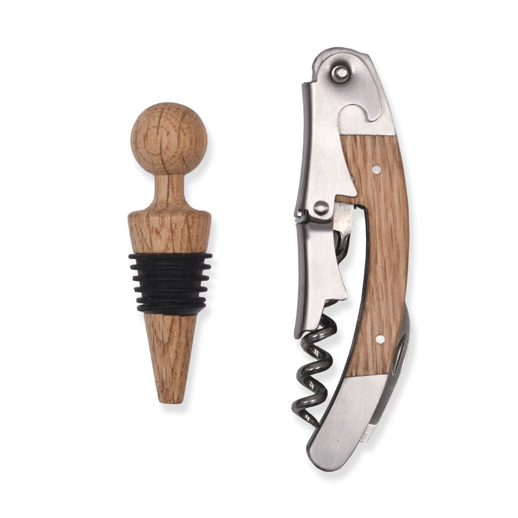 Bottle Opener and Stopper Set