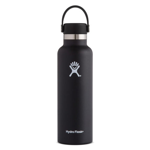 21 oz Standard Mouth Hydro Flask S21SX001 Water Bottles 21 oz / Black