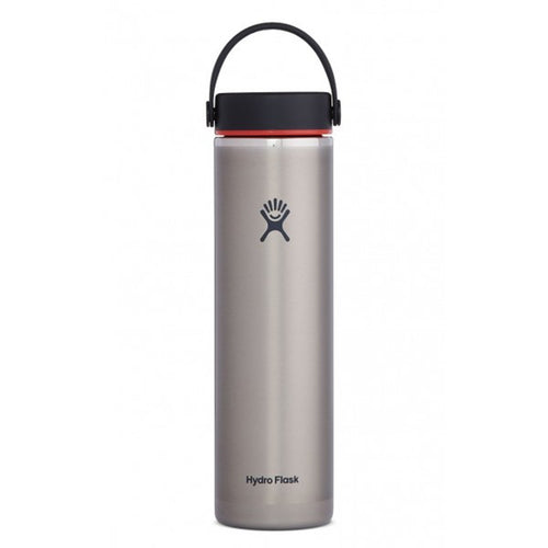 24 oz Lightweight Wide Mouth Hydro Flask LW24LW081 Water Bottles One Size / Slate