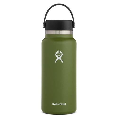 32 oz Wide Mouth Hydro Flask W32BTS306 Water Bottles 32 oz / Olive