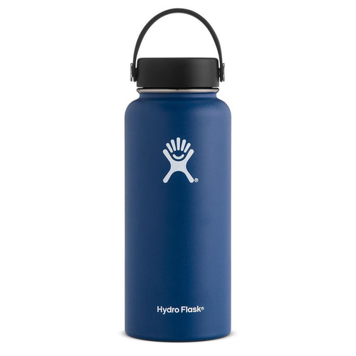 32 oz Wide Mouth Hydro Flask W32BTS407 Water Bottles One Size / Cobalt