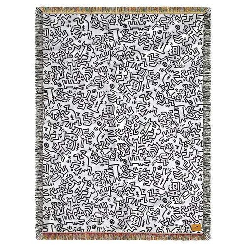 Breakers Tapestry Blanket Slowtide ST858 Blankets One Size / White/Black