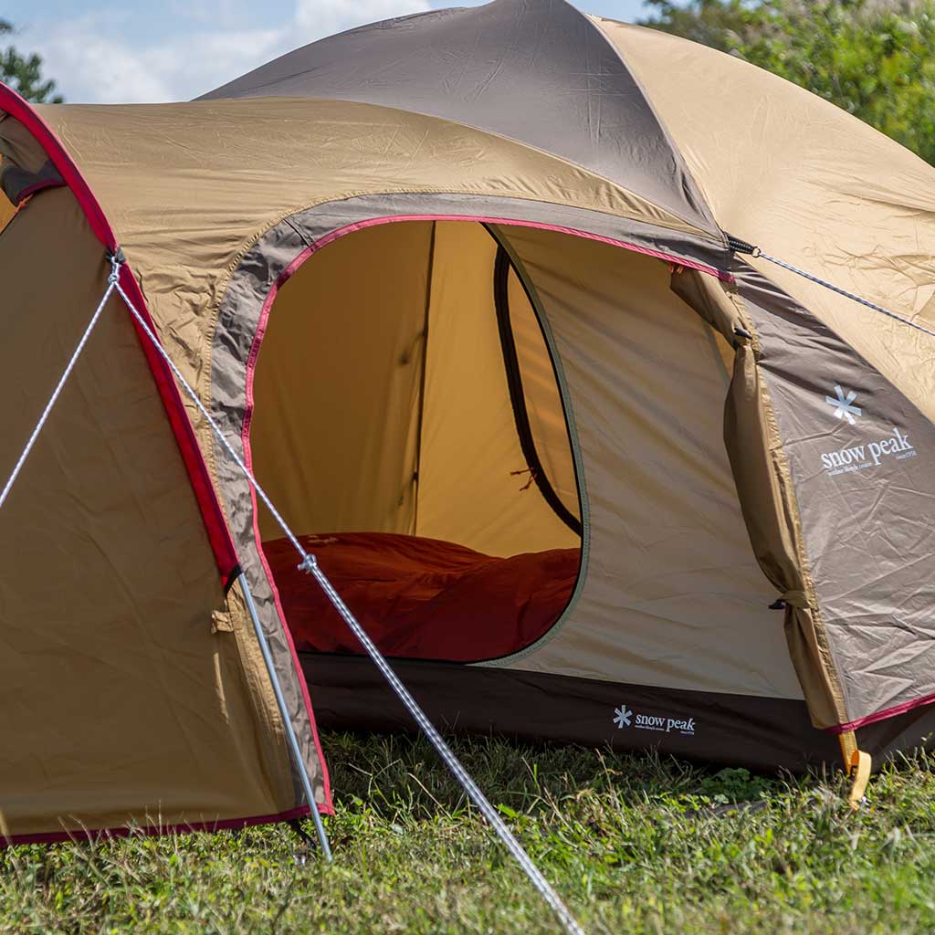 Snow Peak | Amenity Dome Tent 2P | 2 Person Tent | Tan - WildBounds