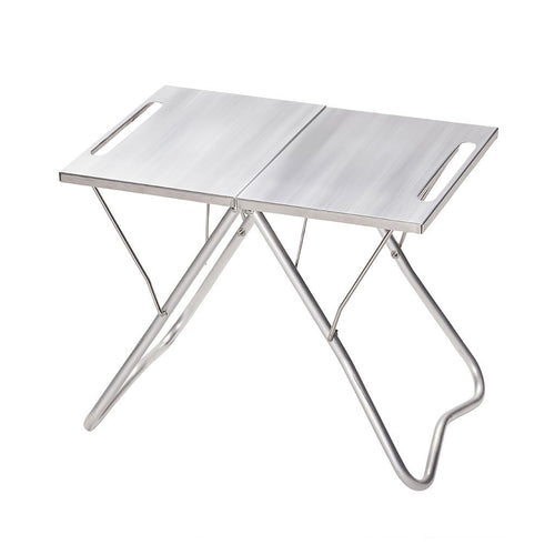 Stainless Steel My Table Snow Peak LV-039 Outdoor Tables One Size / Silver