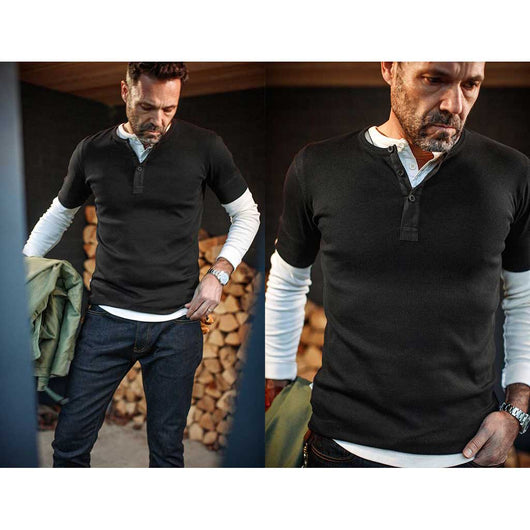 The New Elder Henley Shirt Black –