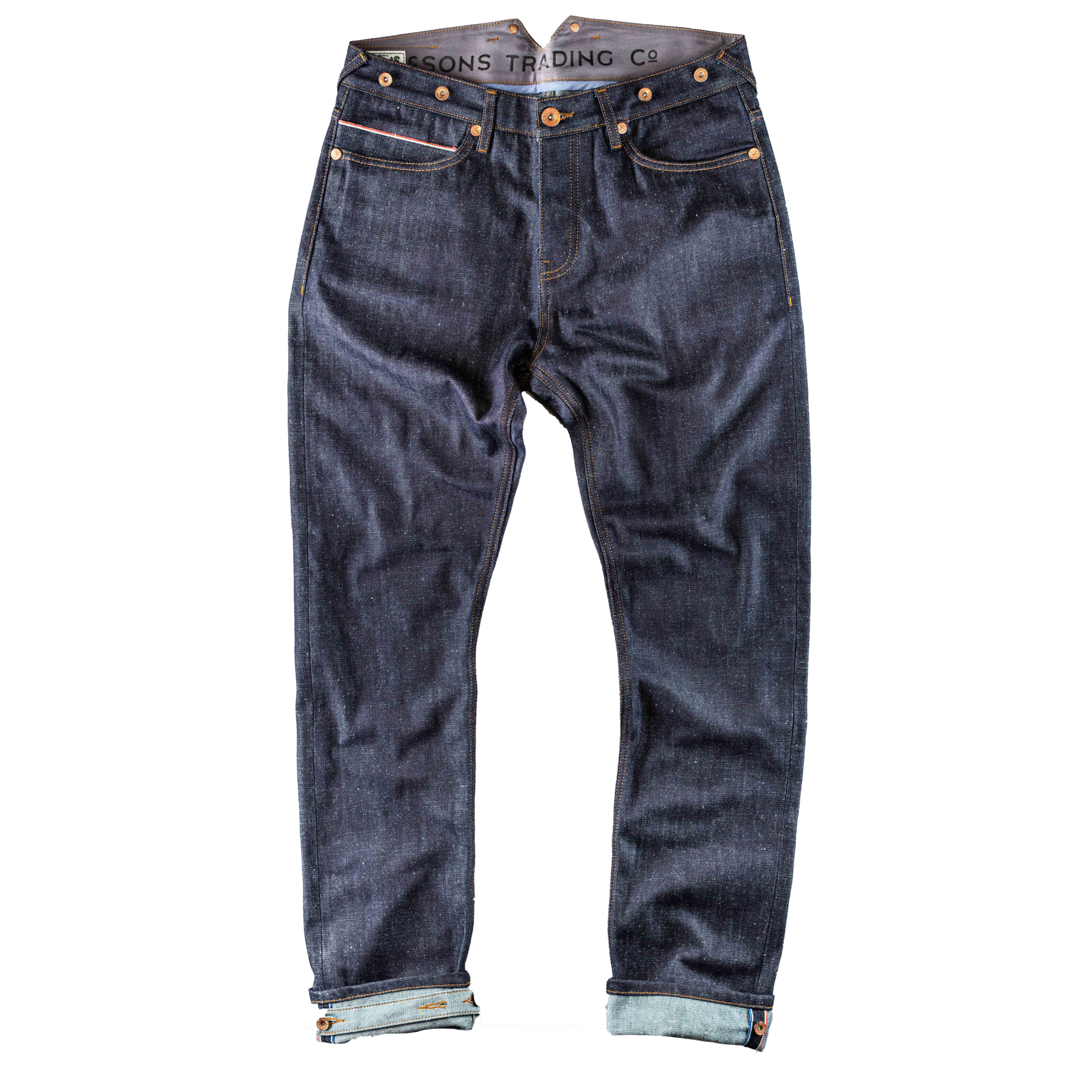 The New Frontier 14oz Selvedge Anti-bac Raw Jeans | &SONS | Mens Jeans ...