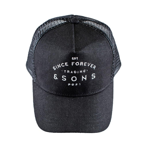 Trading Post Trucker Cap &SONS TBCB-01 Caps & Hats One Size / Black