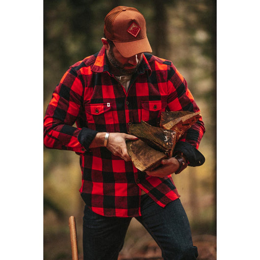 SONS, Yukon Shirt, Lumberjack Shirt, Red/Black