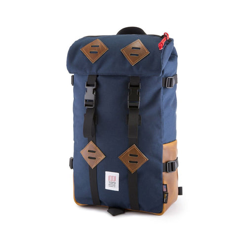 Klettersack 25L Topo Designs TDKS013/E20 Bags - Backpacks Navy w/ Leather / 25 L