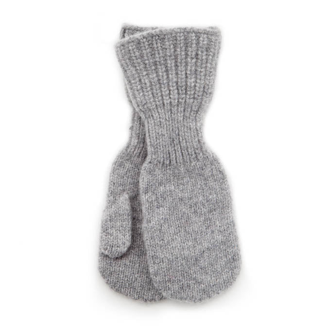 grey toddler mittens