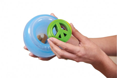 Snoop is a translucent and pliable ball with a deep crevice that conceals treats. Dogs will need to pounce, nudge, nose, and nibble the ball to release the treats hidden inside. This interactive puzzle toy keeps dogs engaged, drives brain stimulation, and promotes self-play.