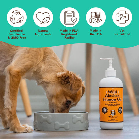 Salmon oil is one of the best supplements to add to your dog's diet as it supports immune, cognitive, joint, and heart health. Sustainably made from wild-caught salmon and free from fillers, additives, and preservatives. Product is shelf stable.