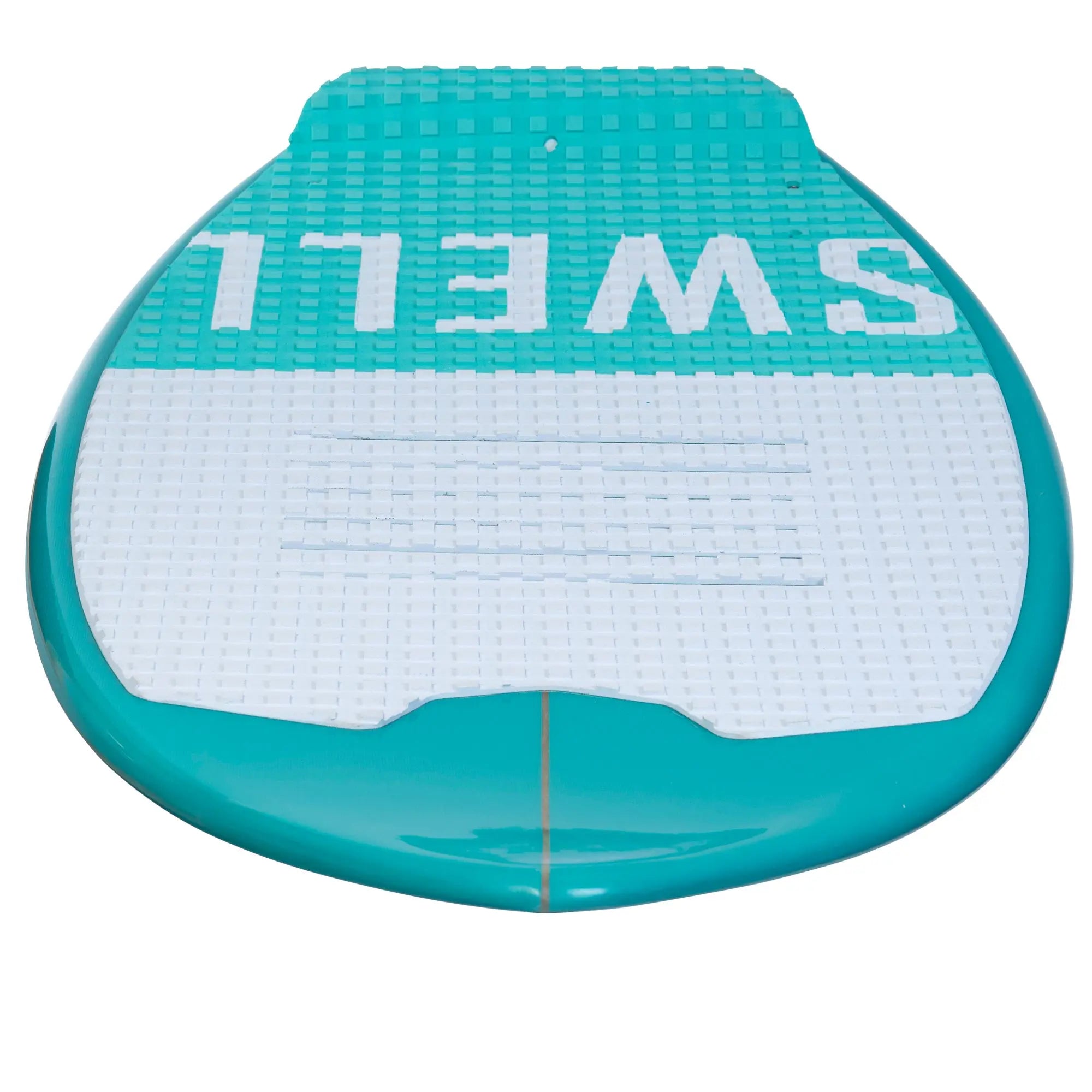 Swell Wakesurf - 3D Logo Hat - 6 Panel Snapback Aqua Heather / White