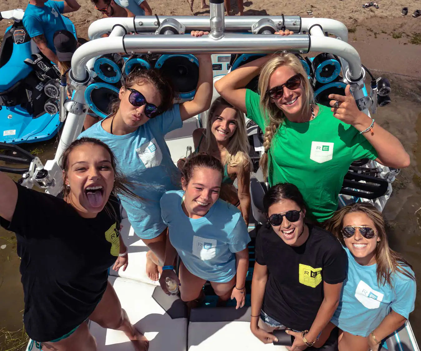 roswell marine crew on boat