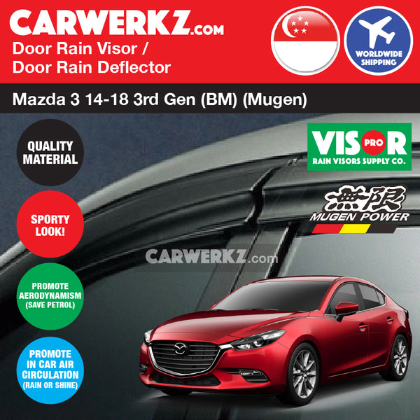 rain guards for mazda 3