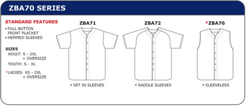 buttonless baseball jerseys