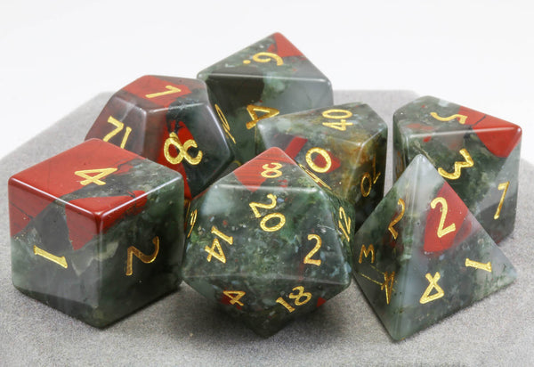 Gemstone Dice Bloodstone