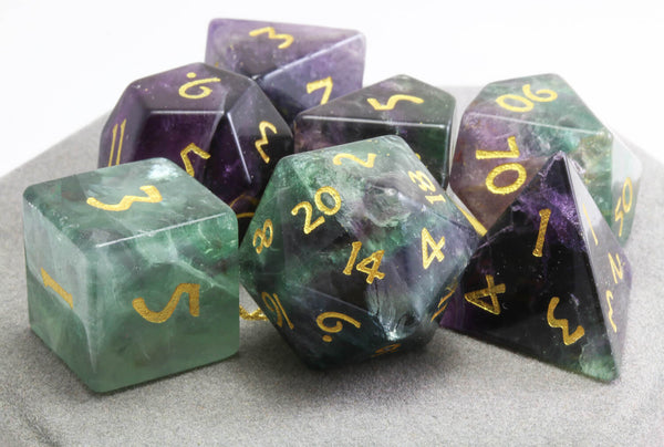 Gemstone Dice Natural Fluorite