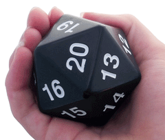 Giant D20 Dice