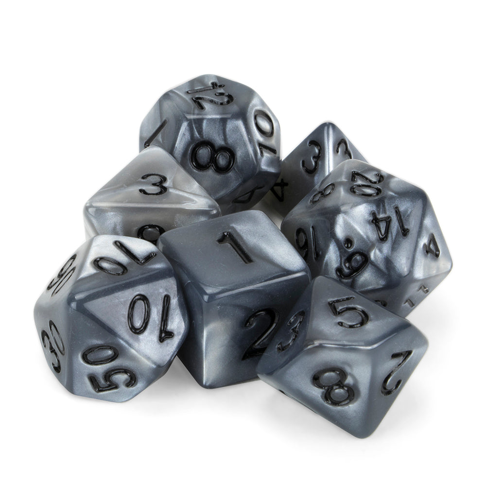 Wiz Dice Quicksilver Rpg Role Playing Game Dice Set Dark Elf Dice