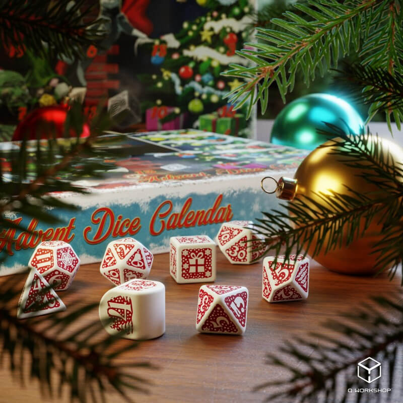 Advent Dice Calendar II Exclusive Christmas Dice Dark