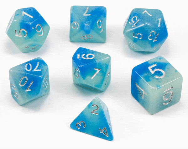 Rpg Role Playing Game D D Polyhedral Dice Sets Dnd Winter Dice For Dungeons And Dragons White Mtg Pathfinder Table Game Dice Games Toys Games Urbytus Com