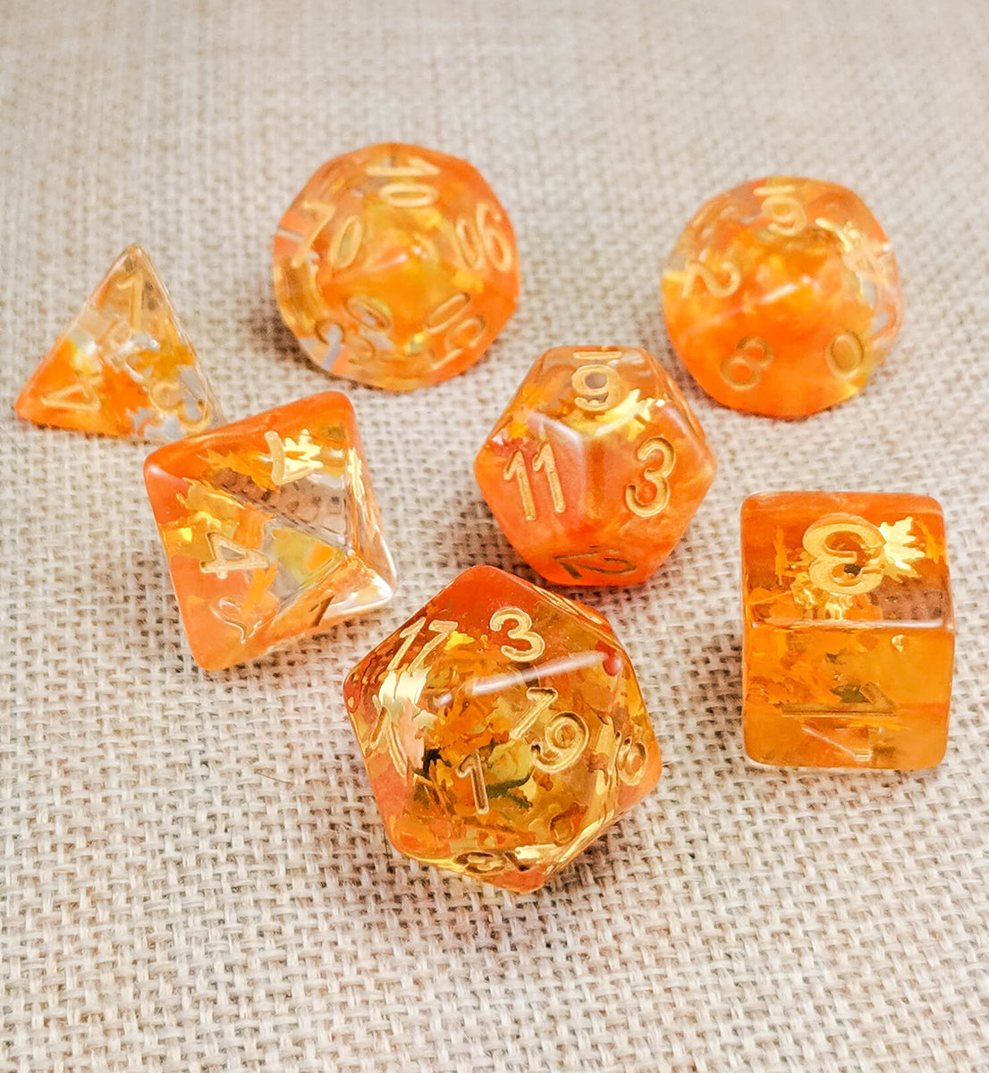 Four Seasons Dice (Autumn) | RPG Role Playing Game Dice Set – Dark Elf Dice