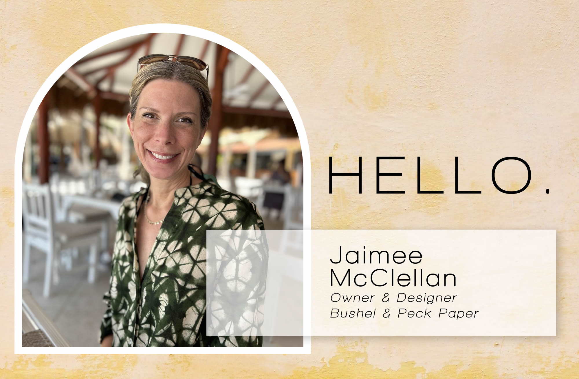 Jaimee McClellan - owner & designer at Bushel & Peck Paper